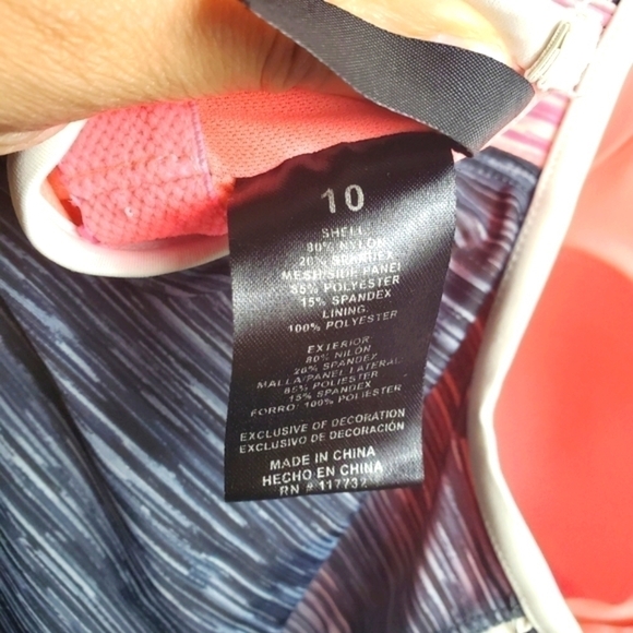 ZeroXposur Colorblock 1/4-Zip Tankini Top Size 10 Swim tops - Picture 5 of 11